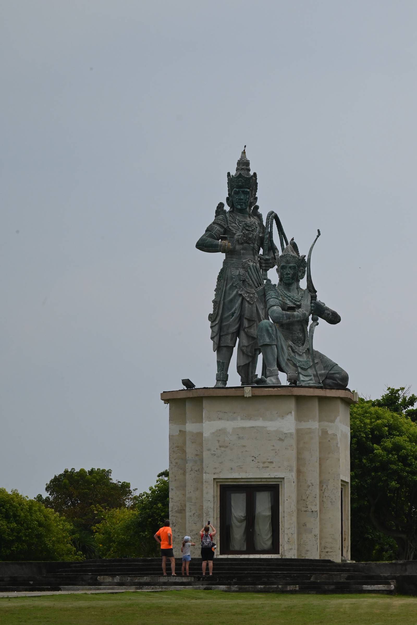 Balinese Monument Beneath an Overcast Sky — Bali, Indonesia