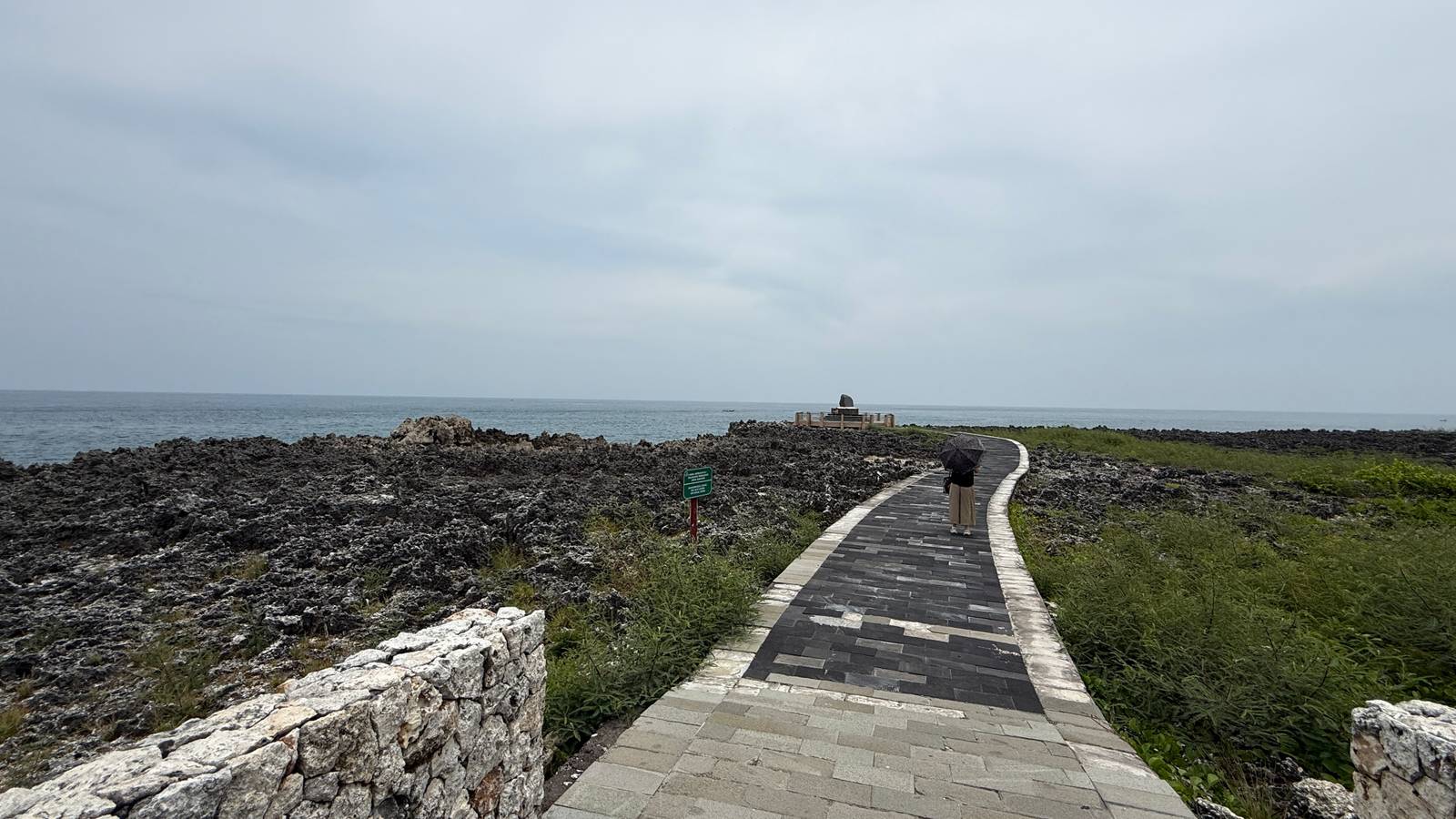 Coastal Path Across Bali's Rocky Shore — Bali, Indonesia